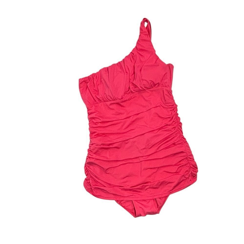 Jantzen | Women's Coral Pink One Strap One Piece Bathing Suit Swimsuit Size 8
